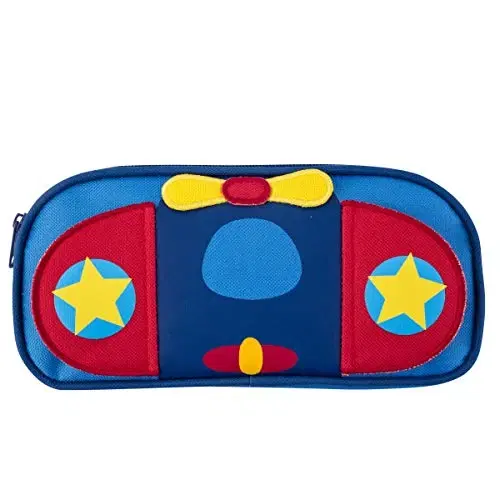 Stephen Joseph Airplane Pencil Pouch for Kids | 3D Design Pencil Case for Boys/Girls, Multipurpose School Stationary Pouch, Colorful with Large Space for Pencils and Pens