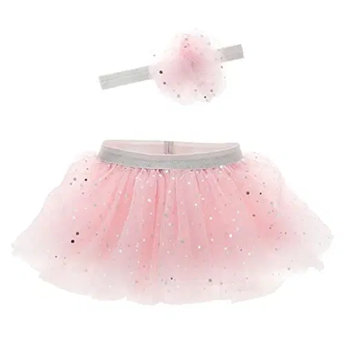 Stephen Joseph Flamingo Tutu and Headband Set - Accessories for Little Ones - Costume, Playful Dress-Up, Kids' Dancewear - White