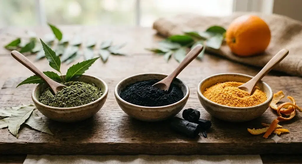 Divine Ethnics Orange Charcoal Neem Face Pack Powder