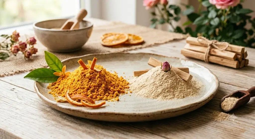 Divine Ethnics Orange Sandal Face Pack Powder