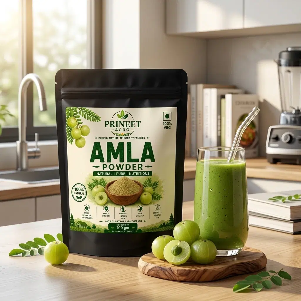 PRINEET AGRO Amla Powder 100g | 100% Pure Natural Amla Fruit Powder | Rich in Vitamin C | Supports Hair, Skin & Immunity | No Preservatives | Herbal Superfood