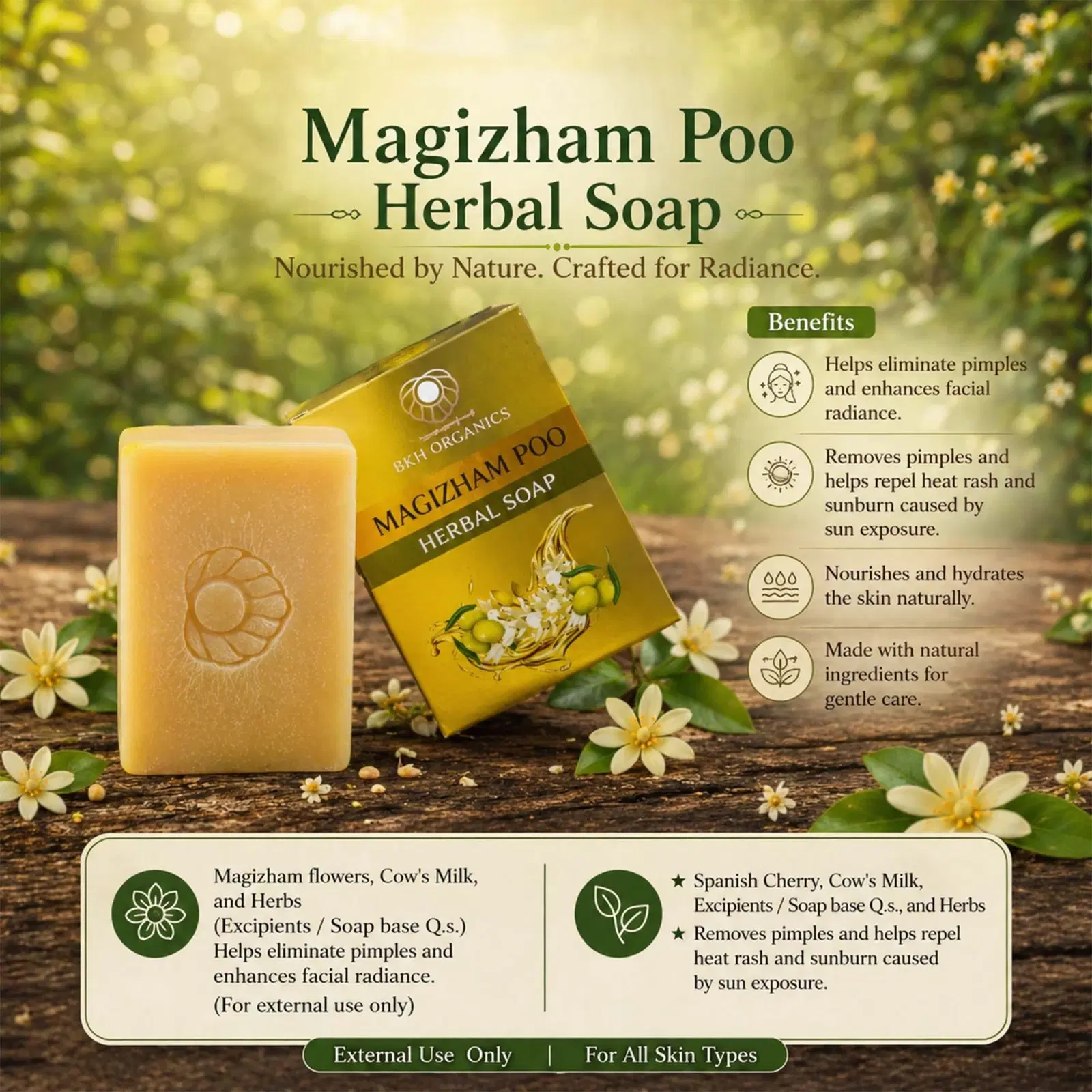Pearly Touch Magizham Poo Herbal Soap