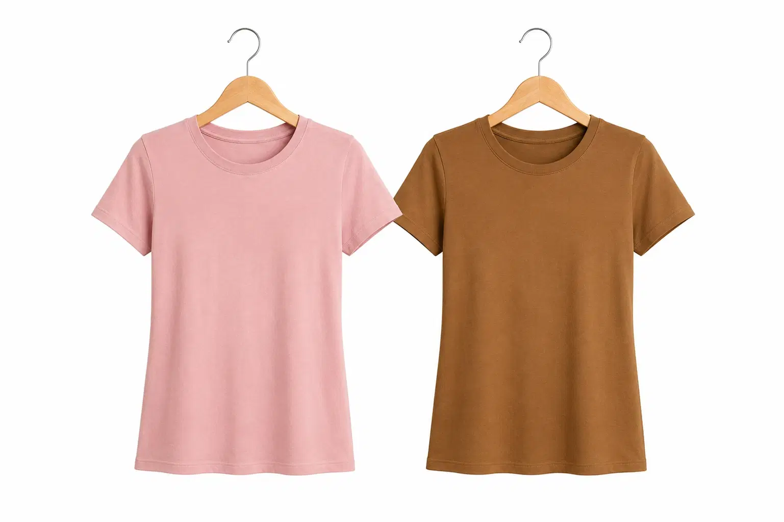 Women's Solid Round Neck Cotton T-Shirt Pack of 2