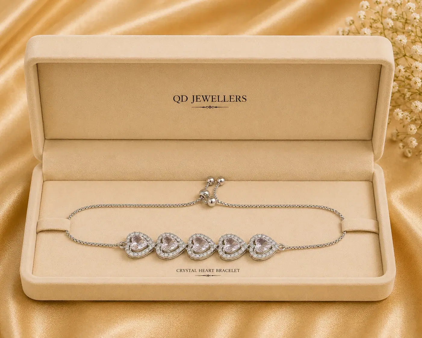 Crystal Heart Bracelet