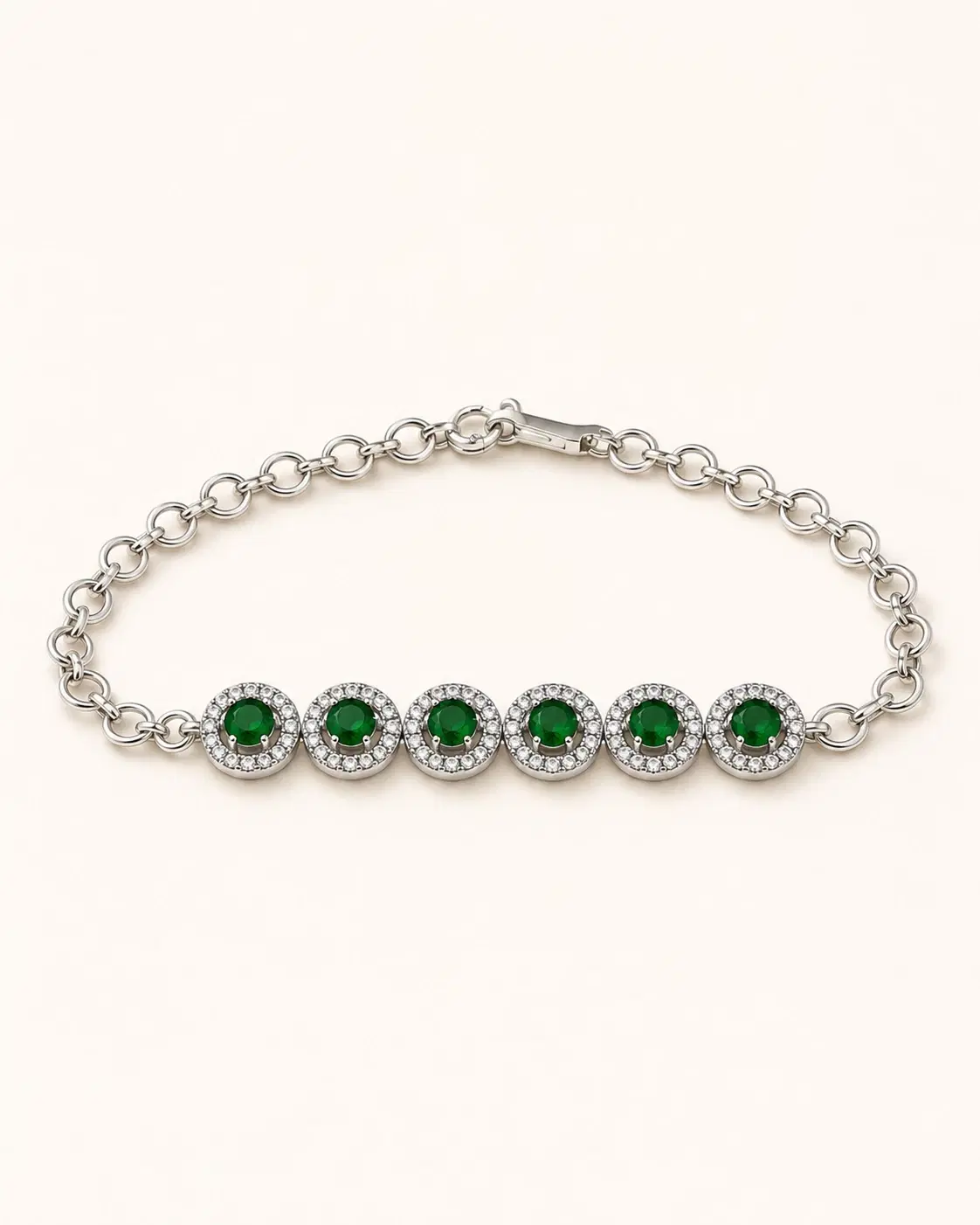 Emerald Circle Bracelet