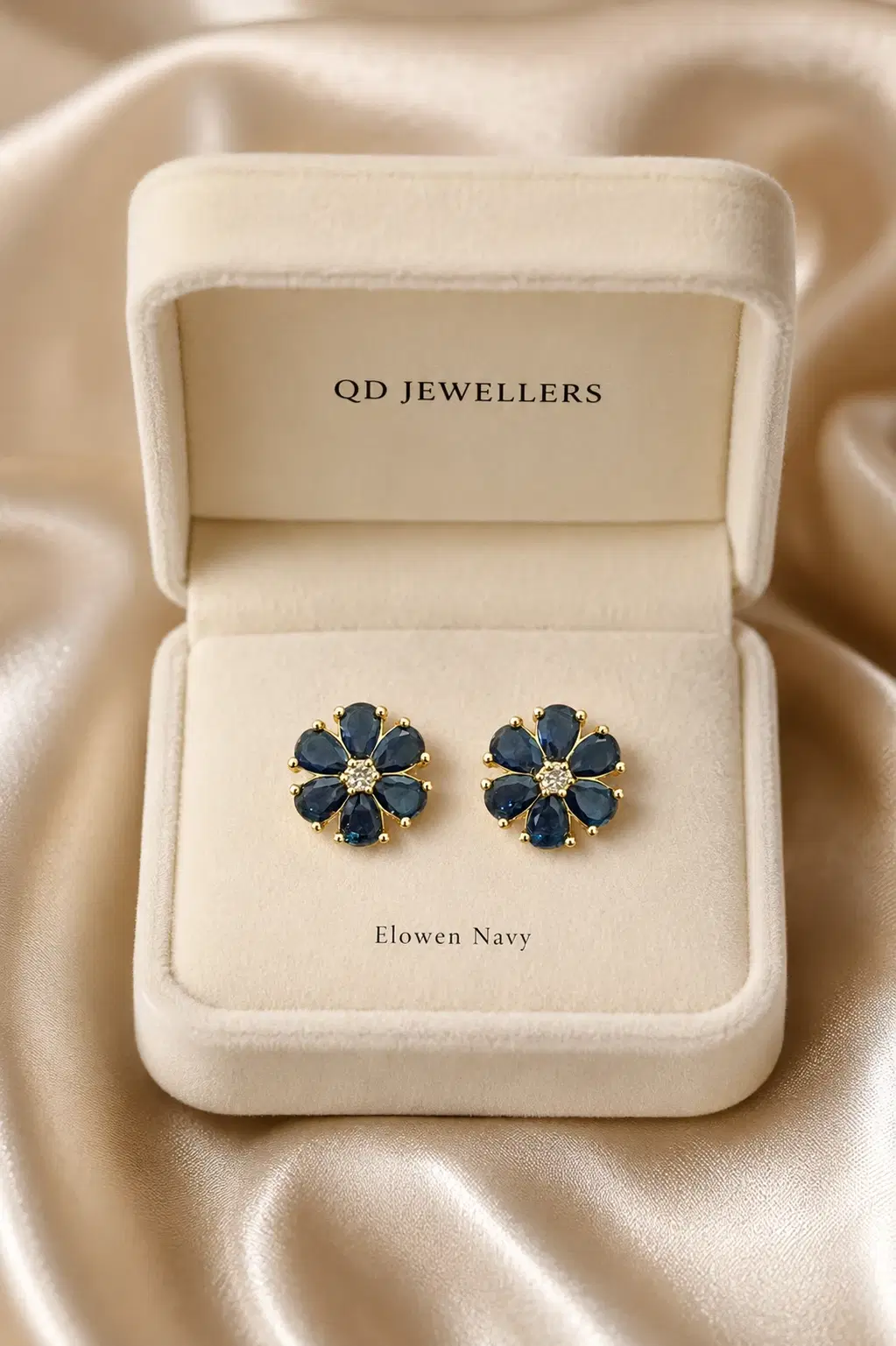 Elowen Navy Earrings