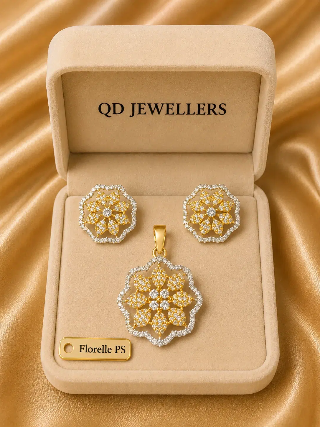 Florelle Gold Pendant Set