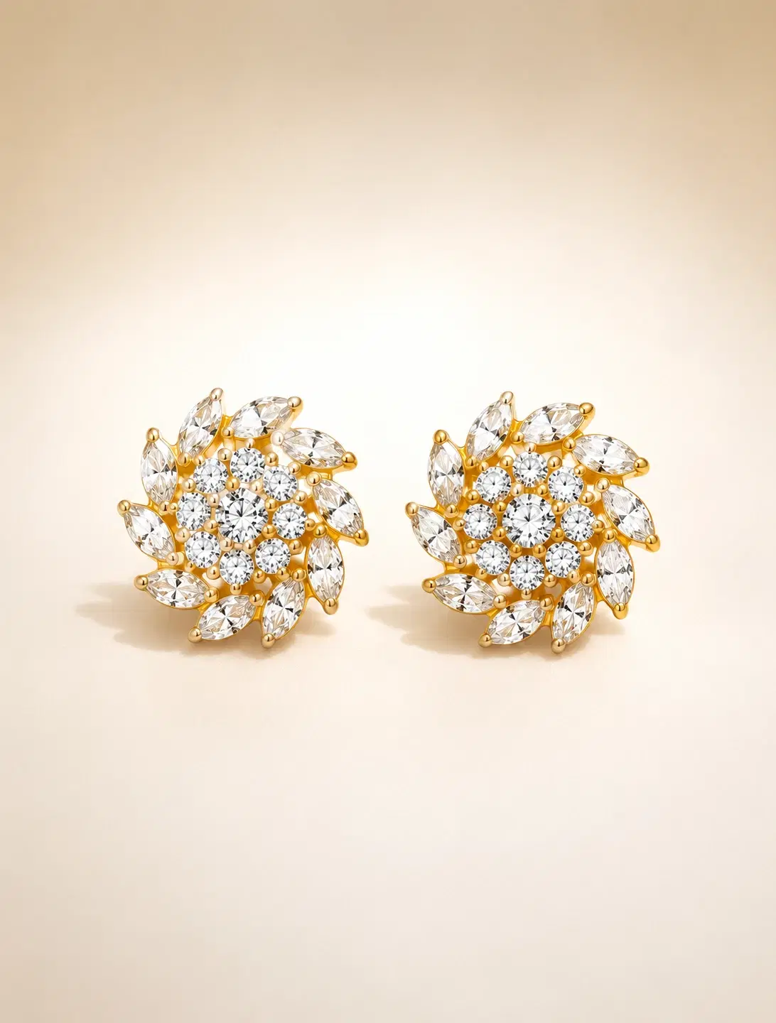 Lumina Bloom Gold Earrings