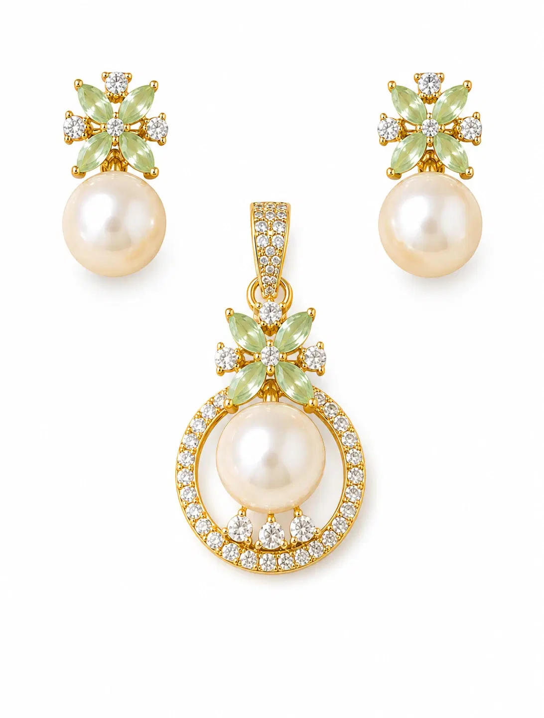 Pearl Aura Pendant Set