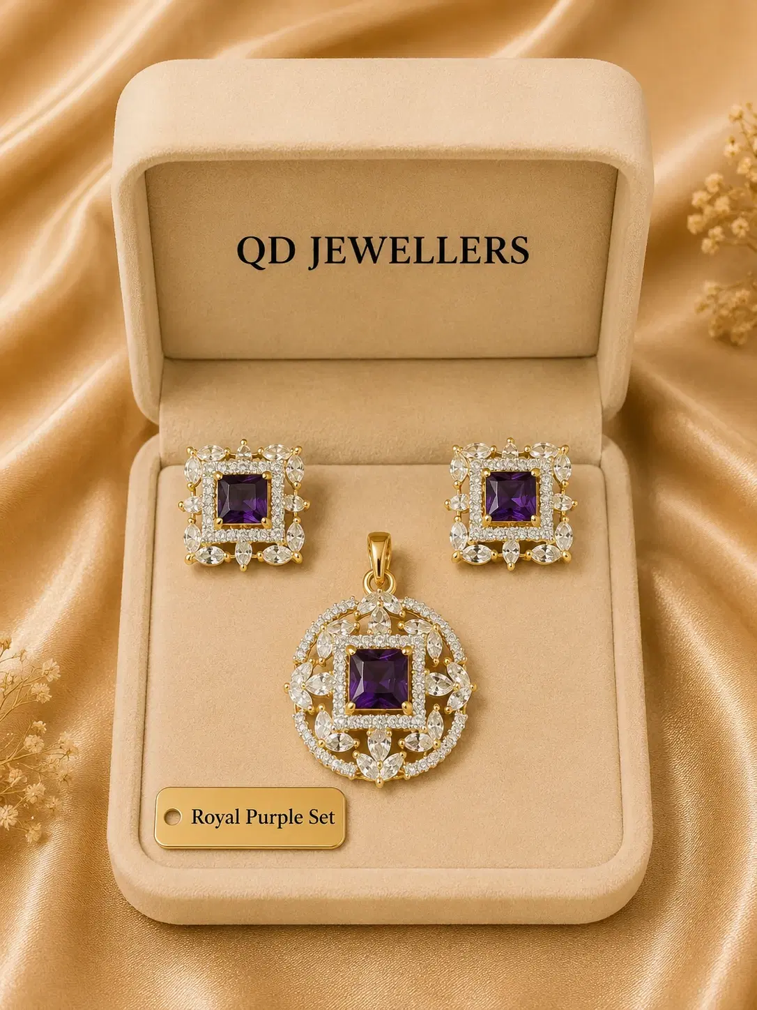 Royal Purple Pendant Set