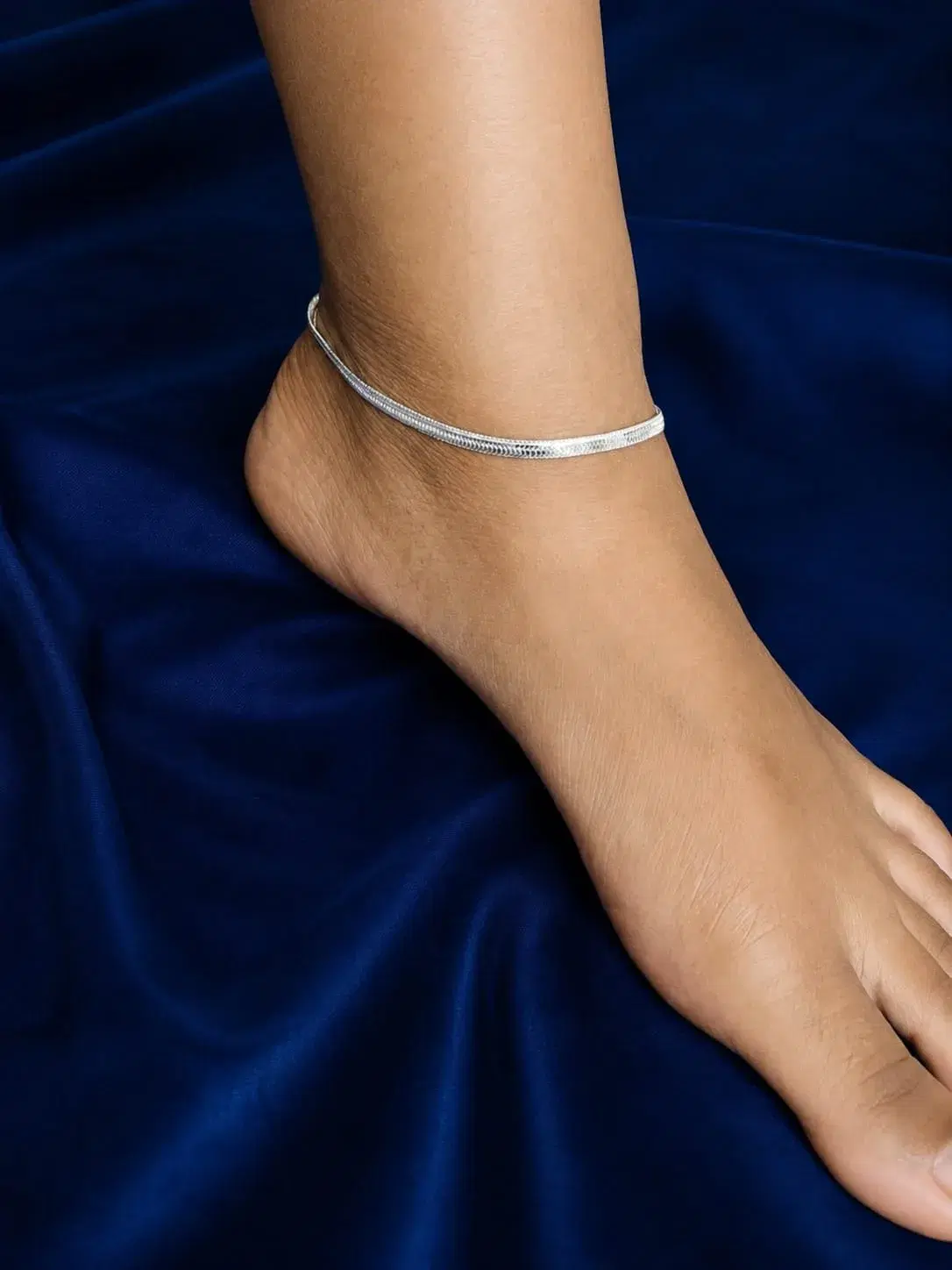 Silver Tassel Anklet