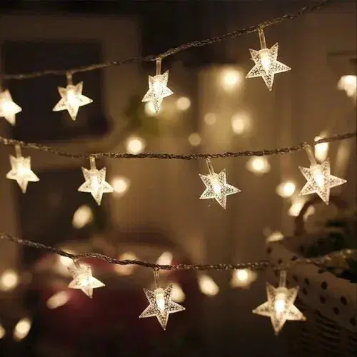 20 LED Battery Operated Star Lights for Festivals and Celebrations
