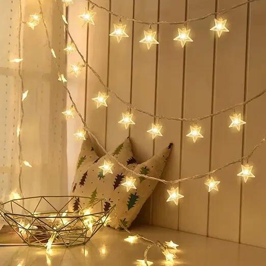 20 LED Star Lights Battery Operated for Bedroom Window Decoration