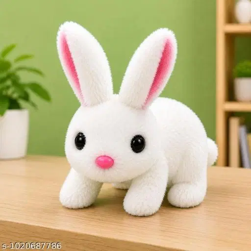 Musical Rabbit Toy with LED Lights | Battery Operated Dancing Bunny | Interactive Educational Toy for Kids 3+ Years Dancing Musical Rabbit Toy for Kids | Bunny with Colorful LED Lights & Music | Battery Operated Learning Toy