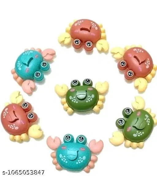 Push and Go Crab Toy for Kids | Wheeled Moving Crab Toy | Colorful Indoor Play Toy | Fun Gift for Children