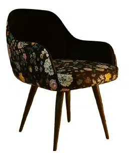 Multicolor Velvet Ottoman Chair For Home